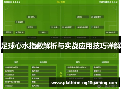 足球心水指数解析与实战应用技巧详解