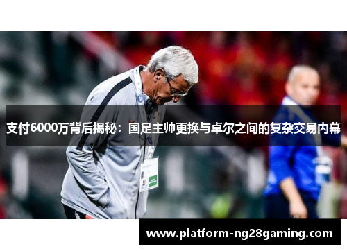 支付6000万背后揭秘:国足主帅更换与卓尔之间的复杂交易内幕 支付6000万背后揭秘:国足主帅更换与卓尔之间的复杂交易内幕